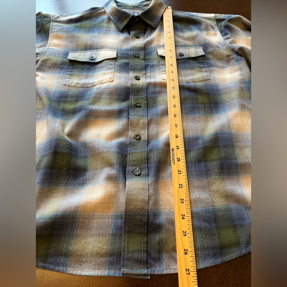 Patagonia Buckshot Flannel Plaid Button Front Shirt Size Men’s M Organic Cotton - Picture 7 of 7